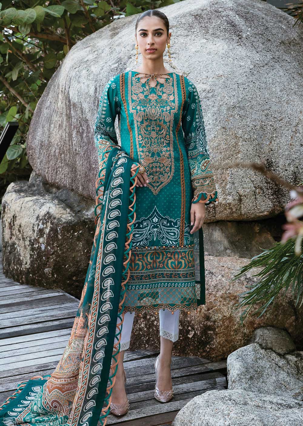 GML-07-R - Neena - Readymade - Gulaal Lawn Collection 2023 - Memsaab Online