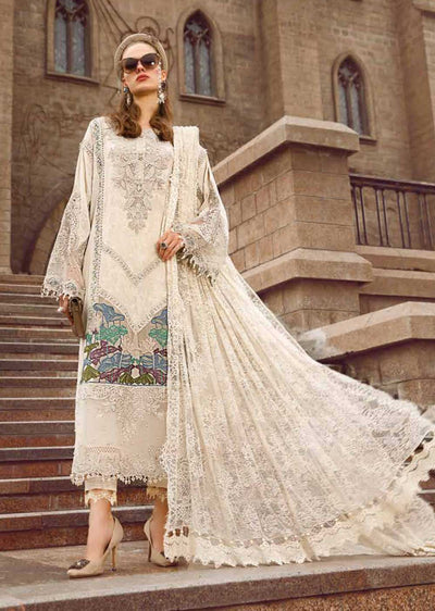 MLCB-07-B - Unstitched - Maria.B Voyage A Luxe Lawn Collection 2023 - Memsaab Online