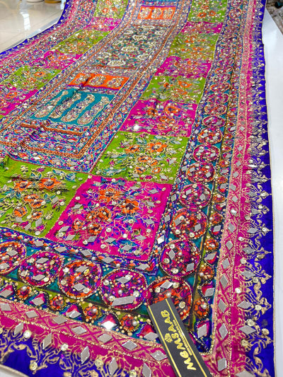 SRB507 Silk Wedding Duppatta by Sehrish B - Memsaab Online