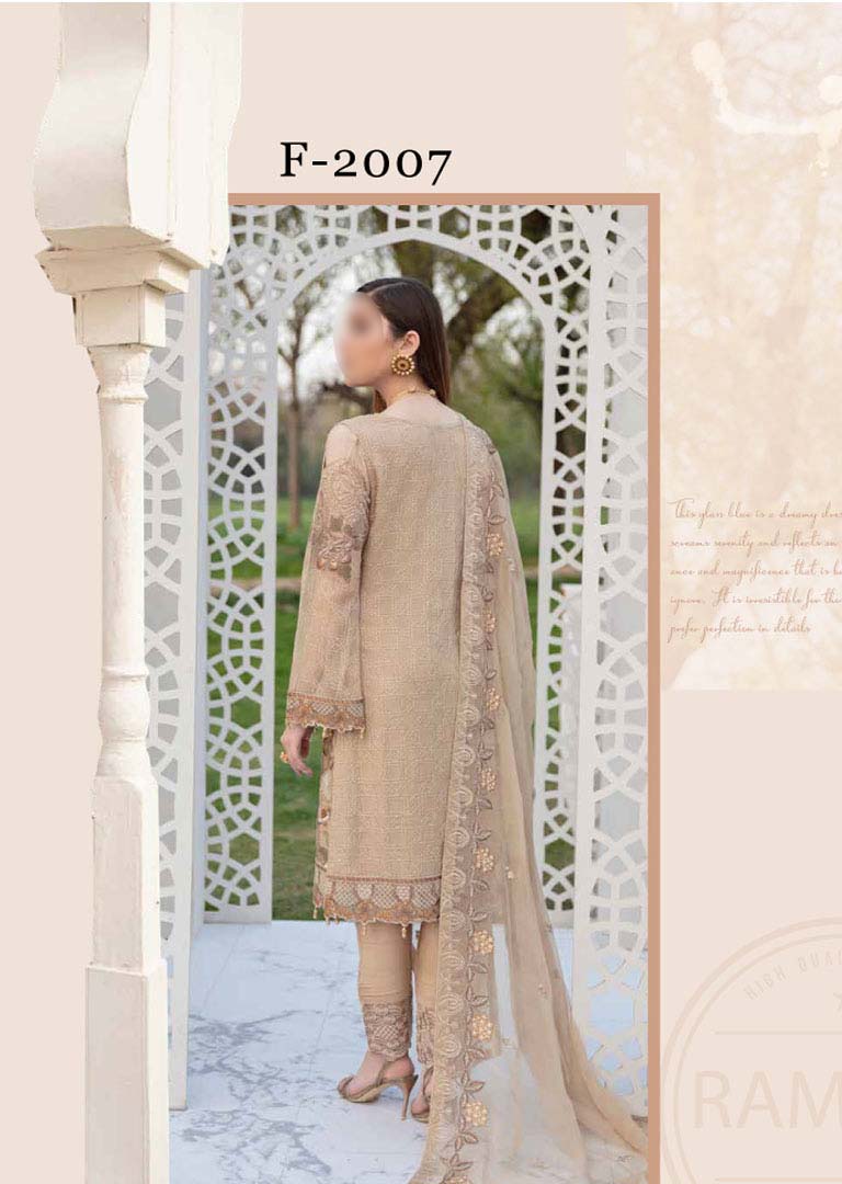 F-2007R - Readymade - Ramsha Luxury Chiffon Collection Vol 20 - Memsaab Online