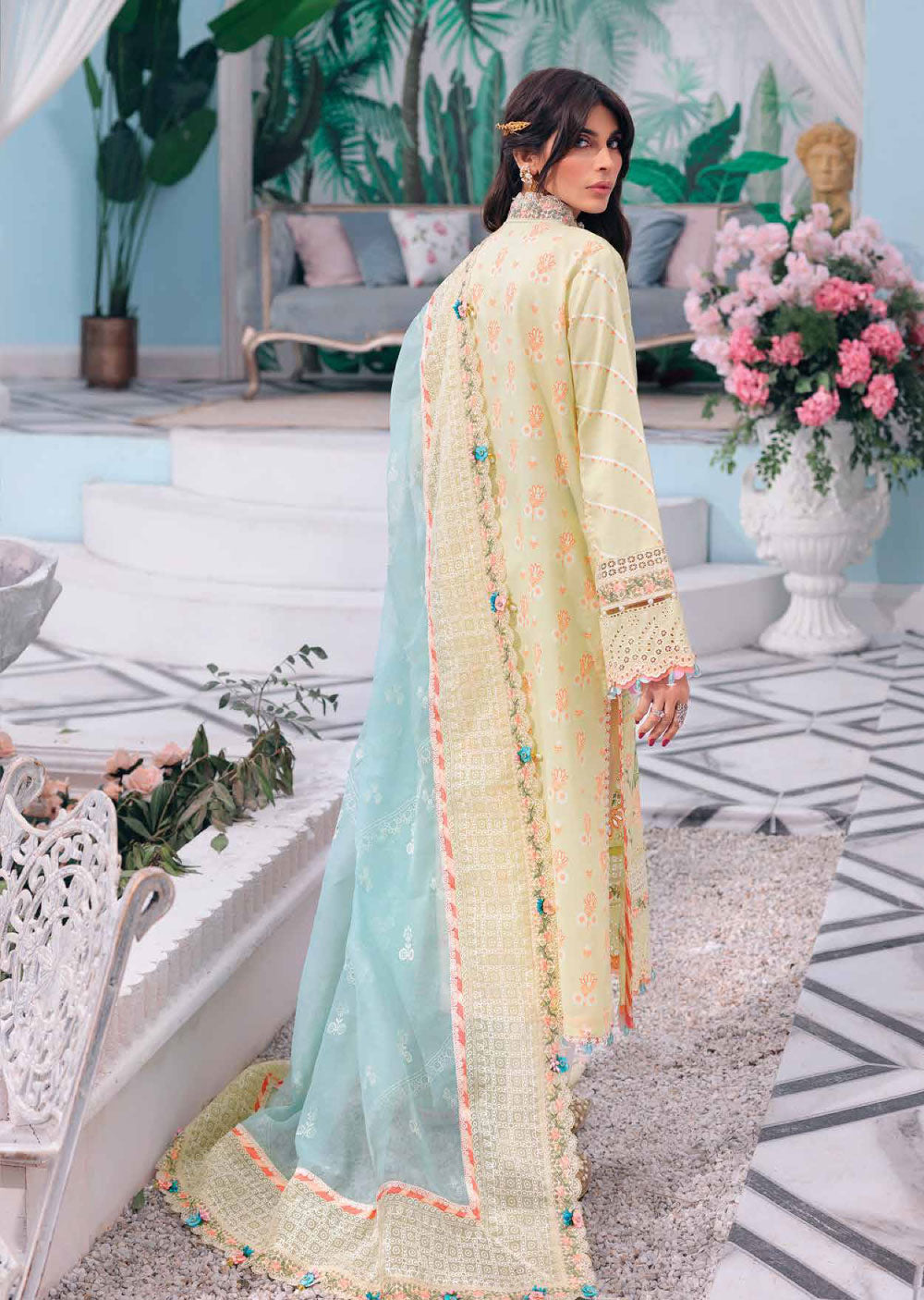 AL22-07 - Unstitched - Afsana Luxury Lawn Collection by Anaya Chaudhry - Memsaab Online