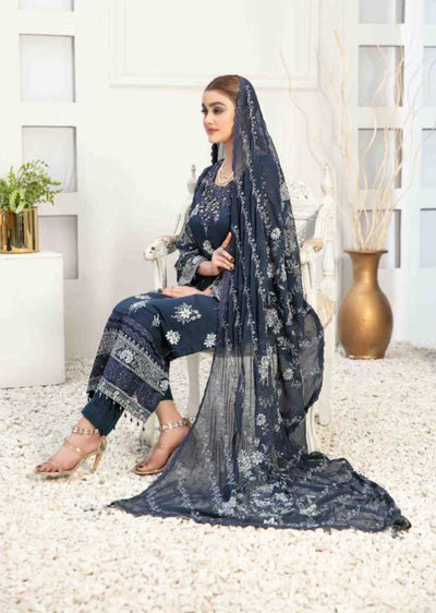 D-8209 - Unstitched - Raahi Collection by Tawakkal 2023 - Memsaab Online