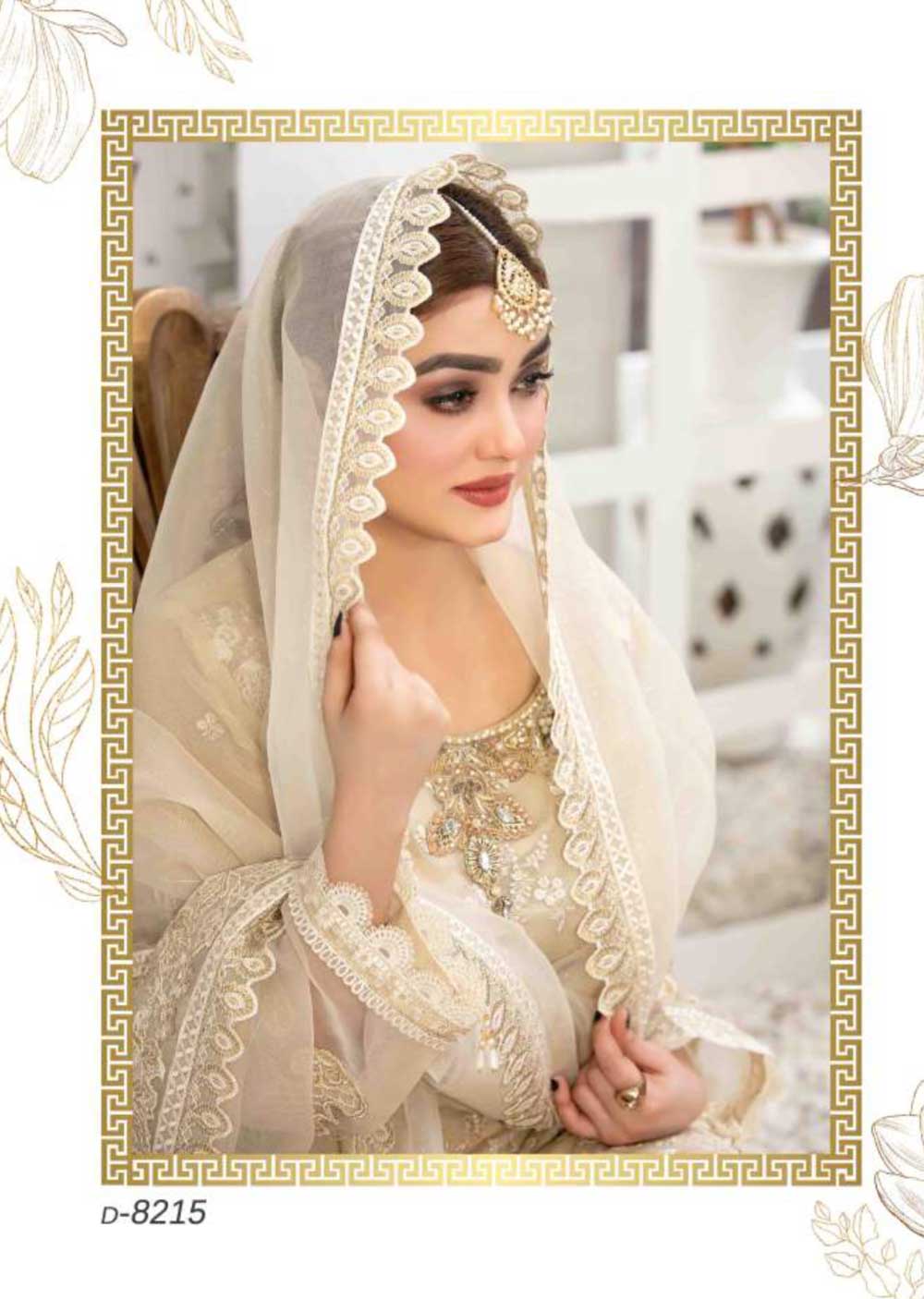D-8215 - Unstitched - Raahi Collection by Tawakkal 2023 - Memsaab Online