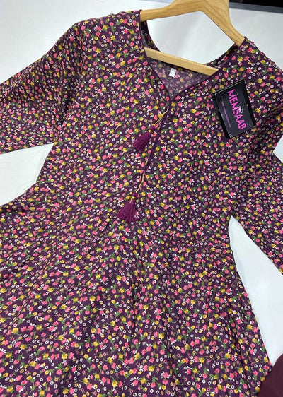 RGZ821 Purple Winter Linen Suit - Memsaab Online