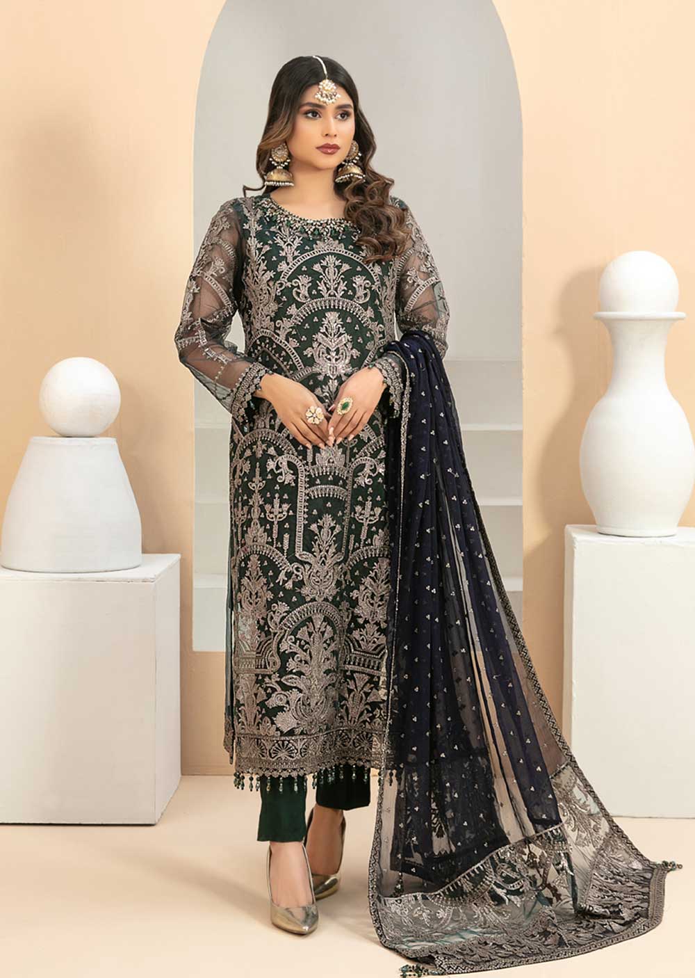 D-8246 - Unstitched - Oriana Collection by Tawakkal 2023 - Memsaab Online