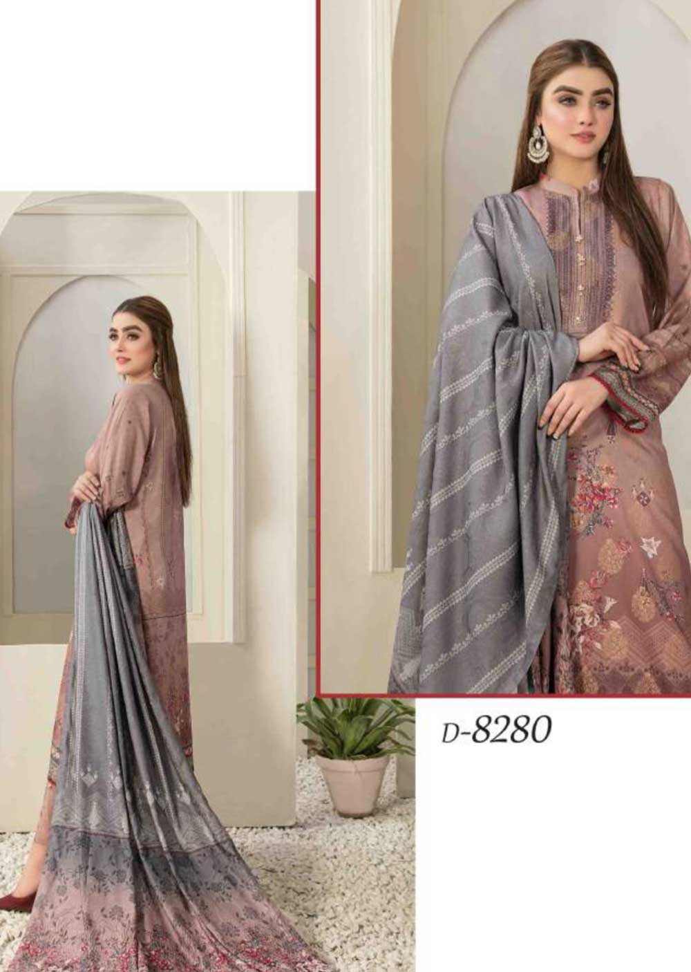 D-8280 - Unstitched- Mayna Collection by Tawakkal 2023 - Memsaab Online