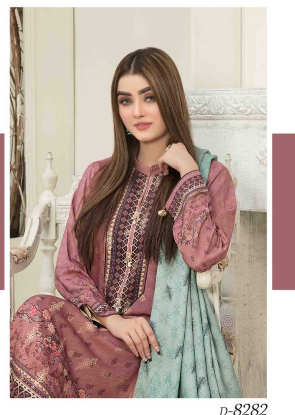 D-8282 - Unstitched- Mayna Collection by Tawakkal 2023 - Memsaab Online