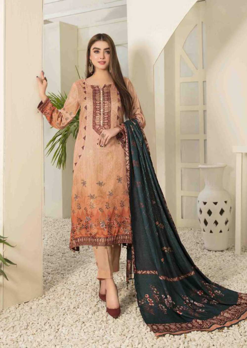 D-8285 - Unstitched- Mayna Collection by Tawakkal 2023 - Memsaab Online