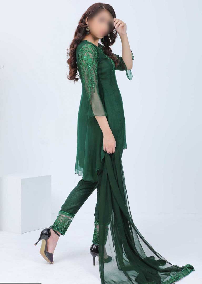 831-ST-CF - Readymade - Green Embroidered ShaPosh Suit - Memsaab Online