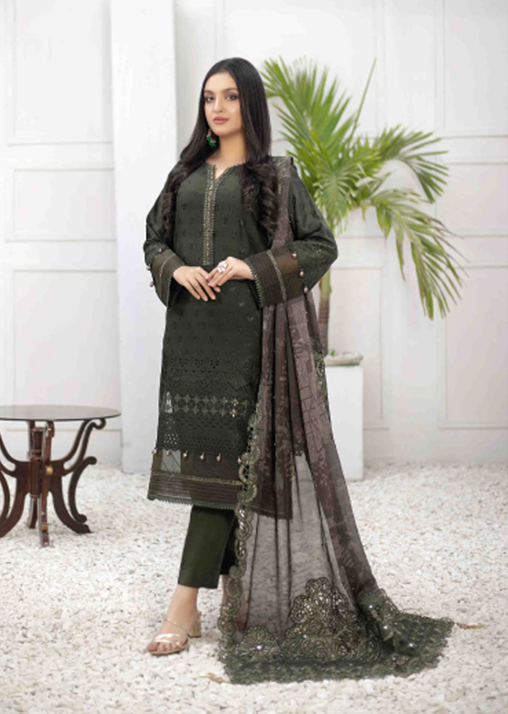 D-8352 - Unstitched - Gulmeena Collection by Tawakkal 2023 - Memsaab Online