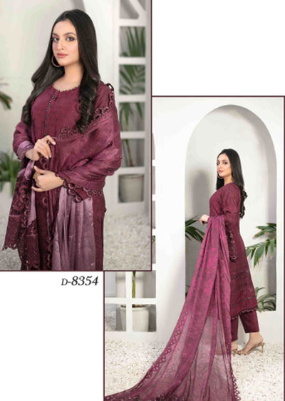 D-8354-R - Readymade - Gulmeena Collection by Tawakkal 2023 - Memsaab Online