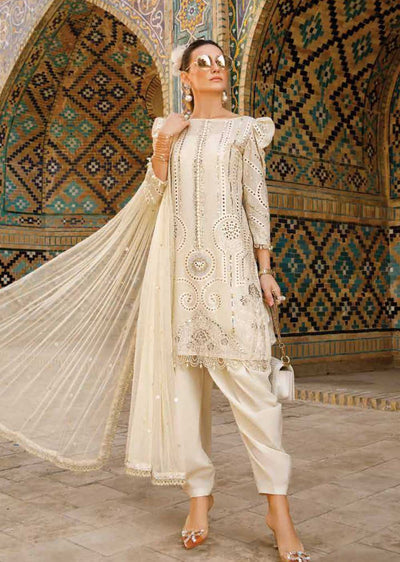 MLCB-08-A - Unstitched - Maria.B Voyage A Luxe Lawn Collection 2023 - Memsaab Online