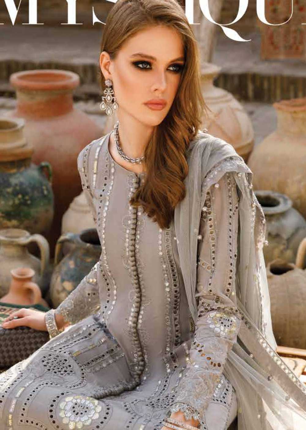 MLCB-08-B - Unstitched - Maria.B Voyage A Luxe Lawn Collection 2023 - Memsaab Online