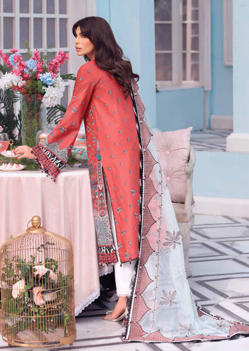 AL22-08 - Unstitched - Afsana Luxury Lawn Collection by Anaya Chaudhry - Memsaab Online