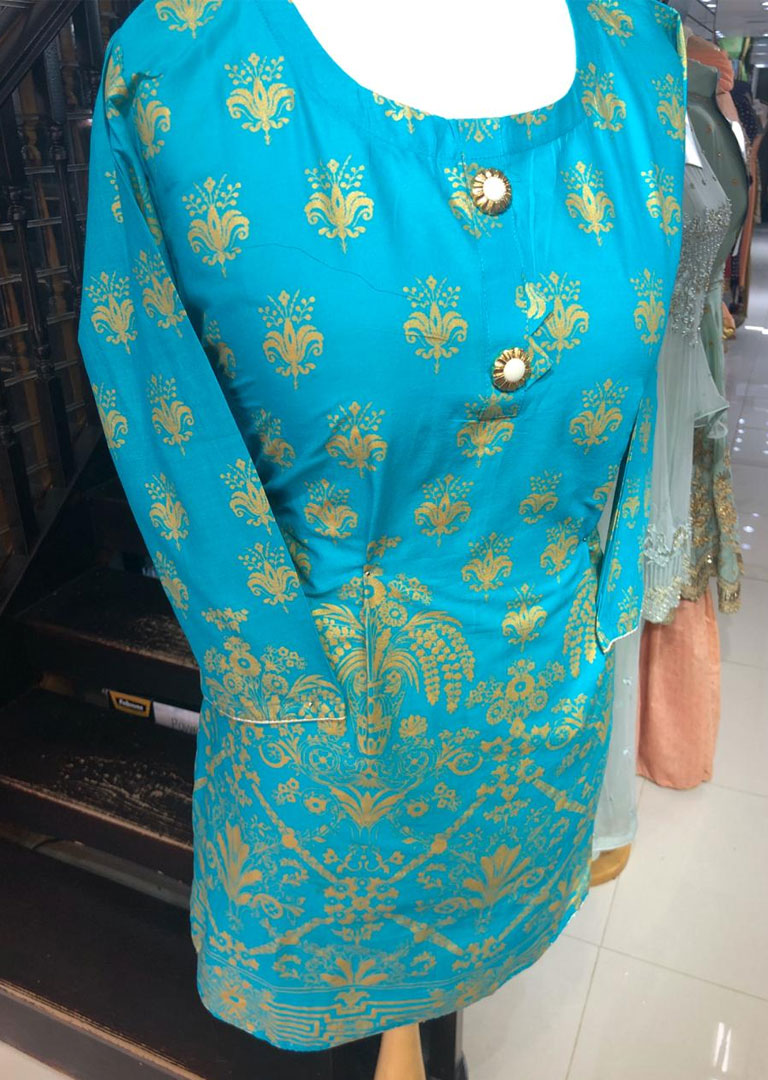 DX904 Readymade Printed A Line Kurti Shirt - Memsaab Online