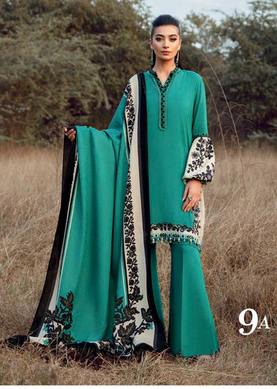 BSL-1609-A - Unstitched - Maria.B Winter Shawl Collection 2022 - Memsaab Online