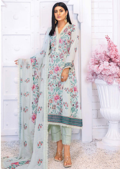 TEV-09 - Unstitched - Threads & Weaves Lawn Collection 2023 - Memsaab Online