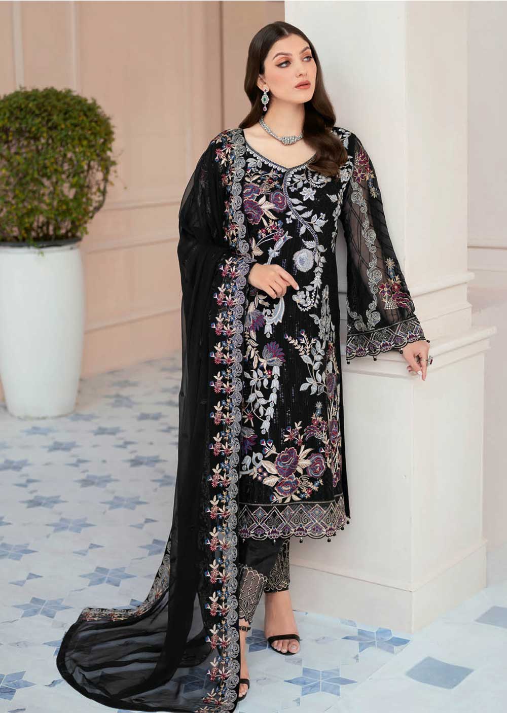 D-906-R - Readymade - Rangoon By Ramsha Collection Vol 9 2023 - Memsaab Online