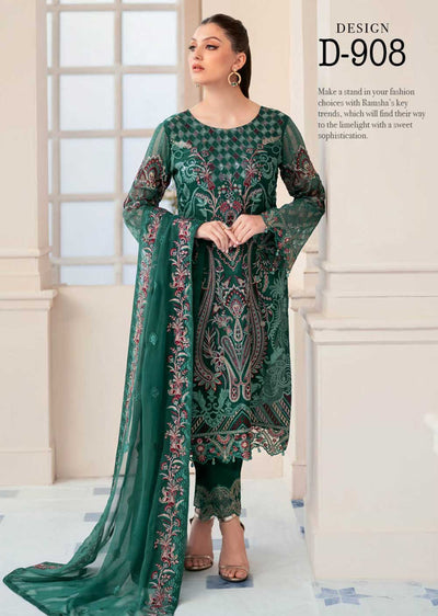 D-908-R - Readymade - Rangoon By Ramsha Collection Vol 9 2023 - Memsaab Online