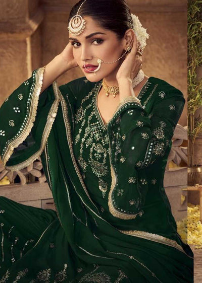 D-1703-B - Unstitched - Plazo Suits by Glossy 2023 - Memsaab Online