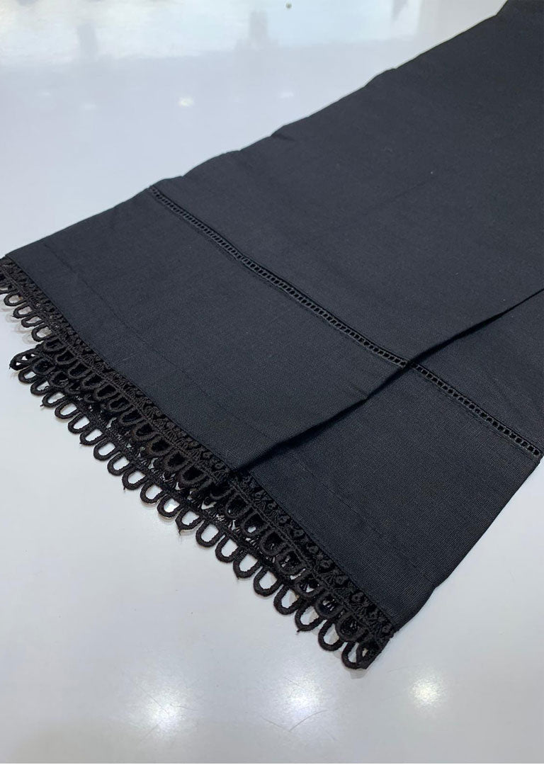 DXT302 Black Cotton Trouser - Memsaab Online