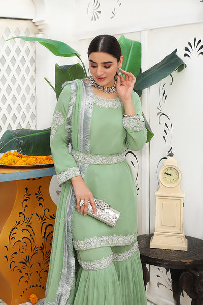 SRB9949 - Daniya - Green Sehrish.B Designer - Memsaab Online