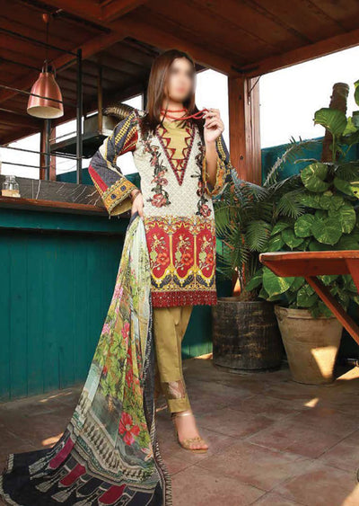 EMM209 - EshaMinhal Lawn Collection by Jubilee textiles - Unstitched Collection 2020 - Memsaab Online