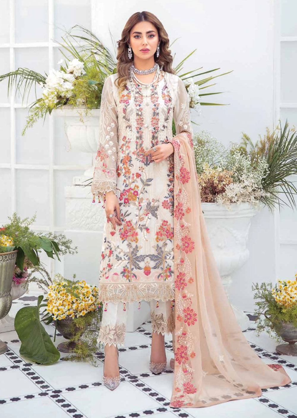 F-2109 - Readymade - Ramsha Chiffon Collection Vol 21 - Memsaab Online