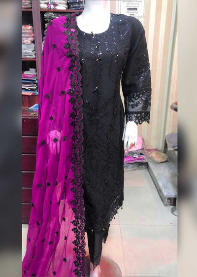 TZ-03-D Readymade Chiffon Suit - Memsaab Online