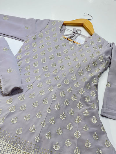 ASF1110 Lilac Readymade Georgette Suit - Memsaab Online