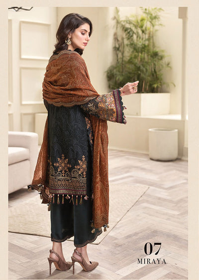 Miraya - Unstitched Jazmin Baroque Inspired Suit - Memsaab Online