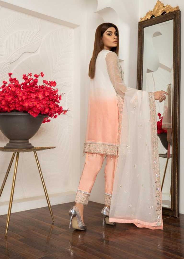 PSB05 - Passion - Readymade Peach Fancy Suit - Memsaab Online