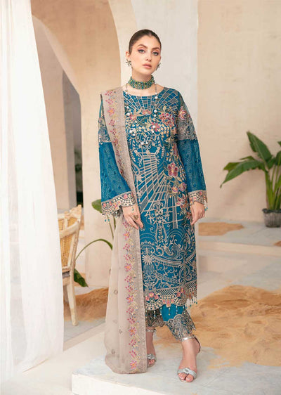 R-2201-R - Readymade - Chiffon Collection by Ramsha Vol 22 - Memsaab Online