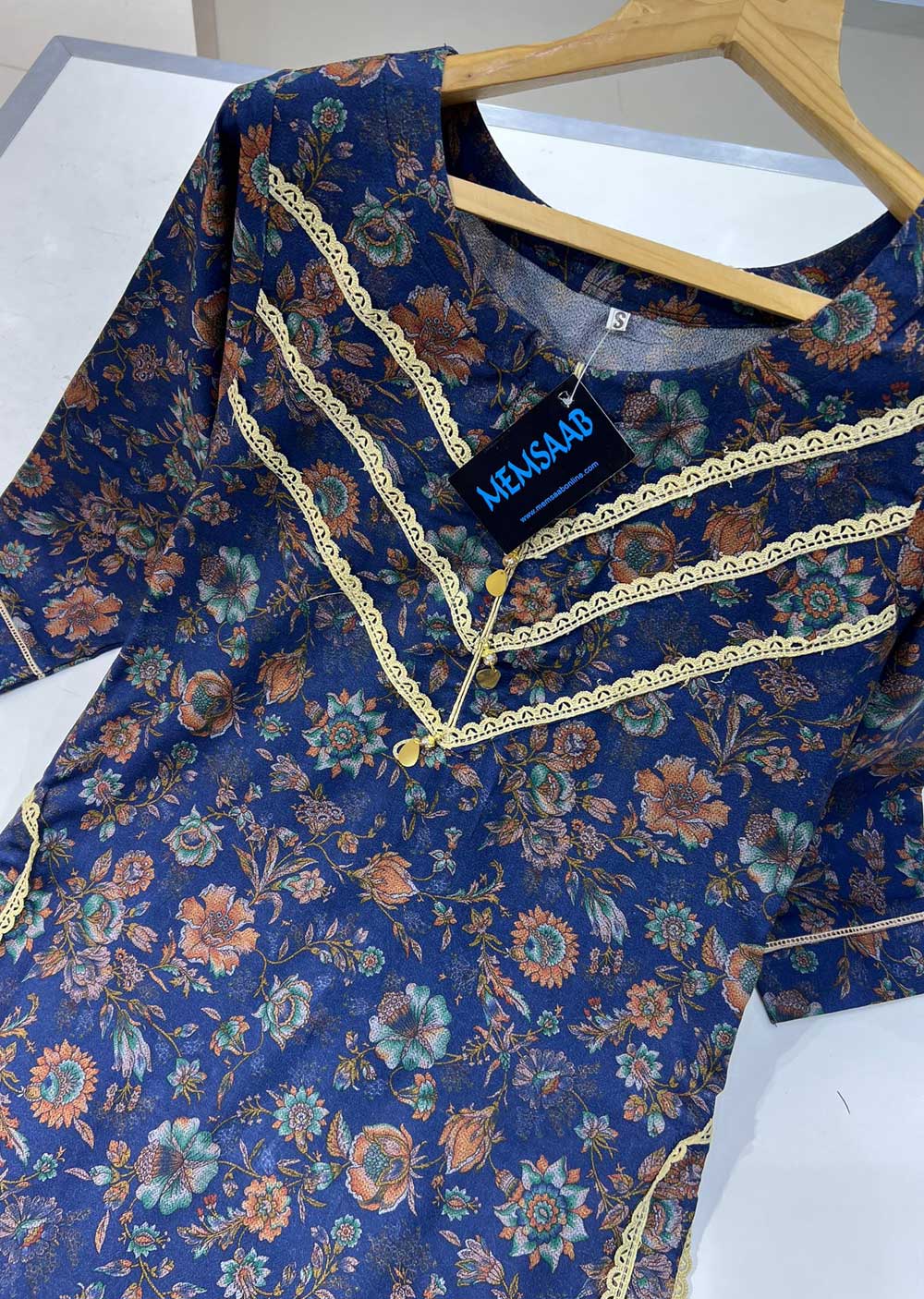 RGZ830 Readymade 2 Piece Dhanak Print Suit - Memsaab Online