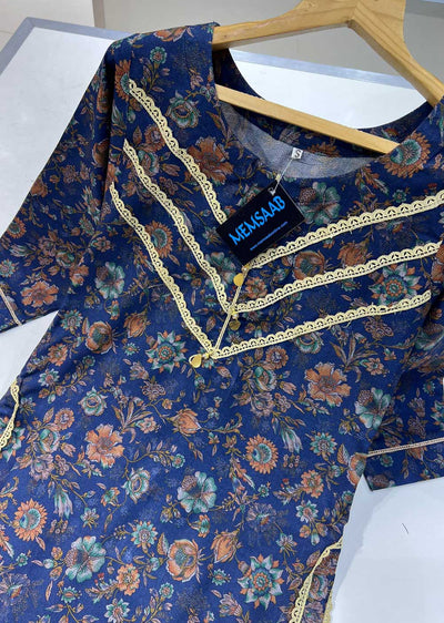 RGZ830 Readymade 2 Piece Dhanak Print Suit - Memsaab Online