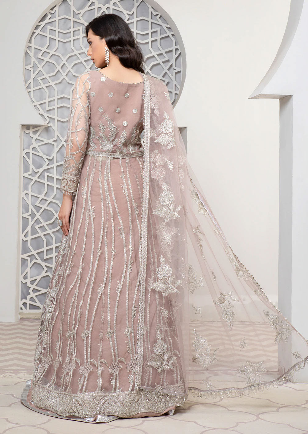 01 - Rose Gold - Unstitched - Pareesia Luxury Wear Collection by Zarif 2022 - Memsaab Online