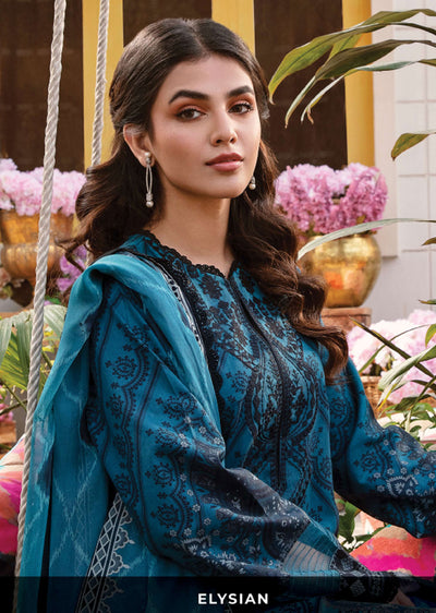 RZN10 - Elysian - Unstitched - Rangreza Summer Edit by Afrozeh 2023 - Memsaab Online