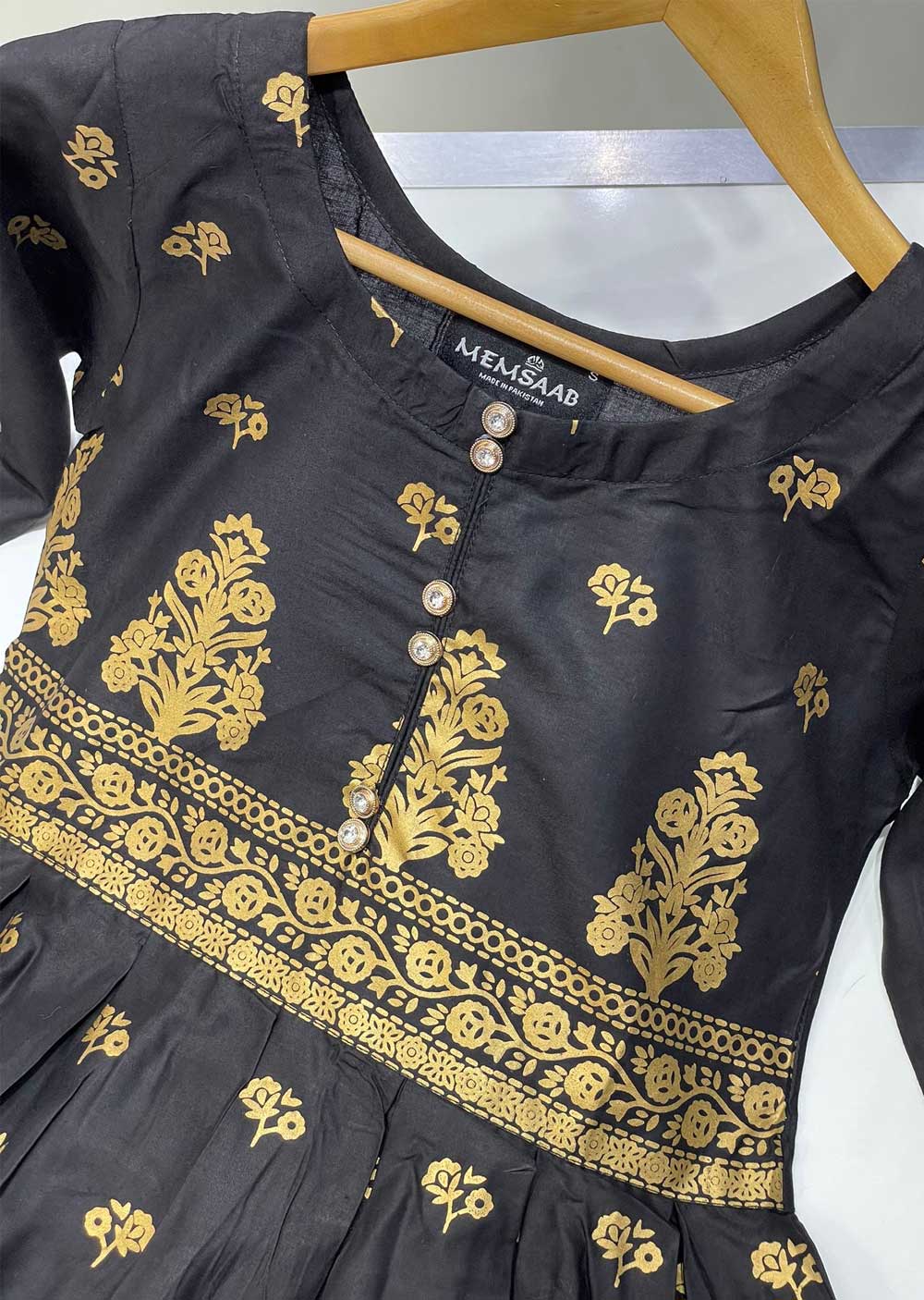 HK197 Anari Readymade Black Linen Peplum Suit - Memsaab Online