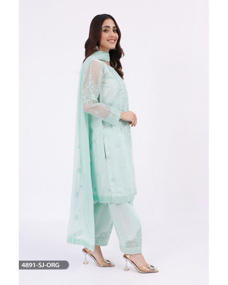 4891- Mint - Readymade Shaposh Formal Suit - Memsaab Online