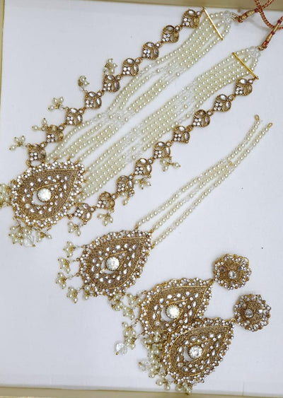 Ruhi -Gold- Necklace Set - Memsaab Online