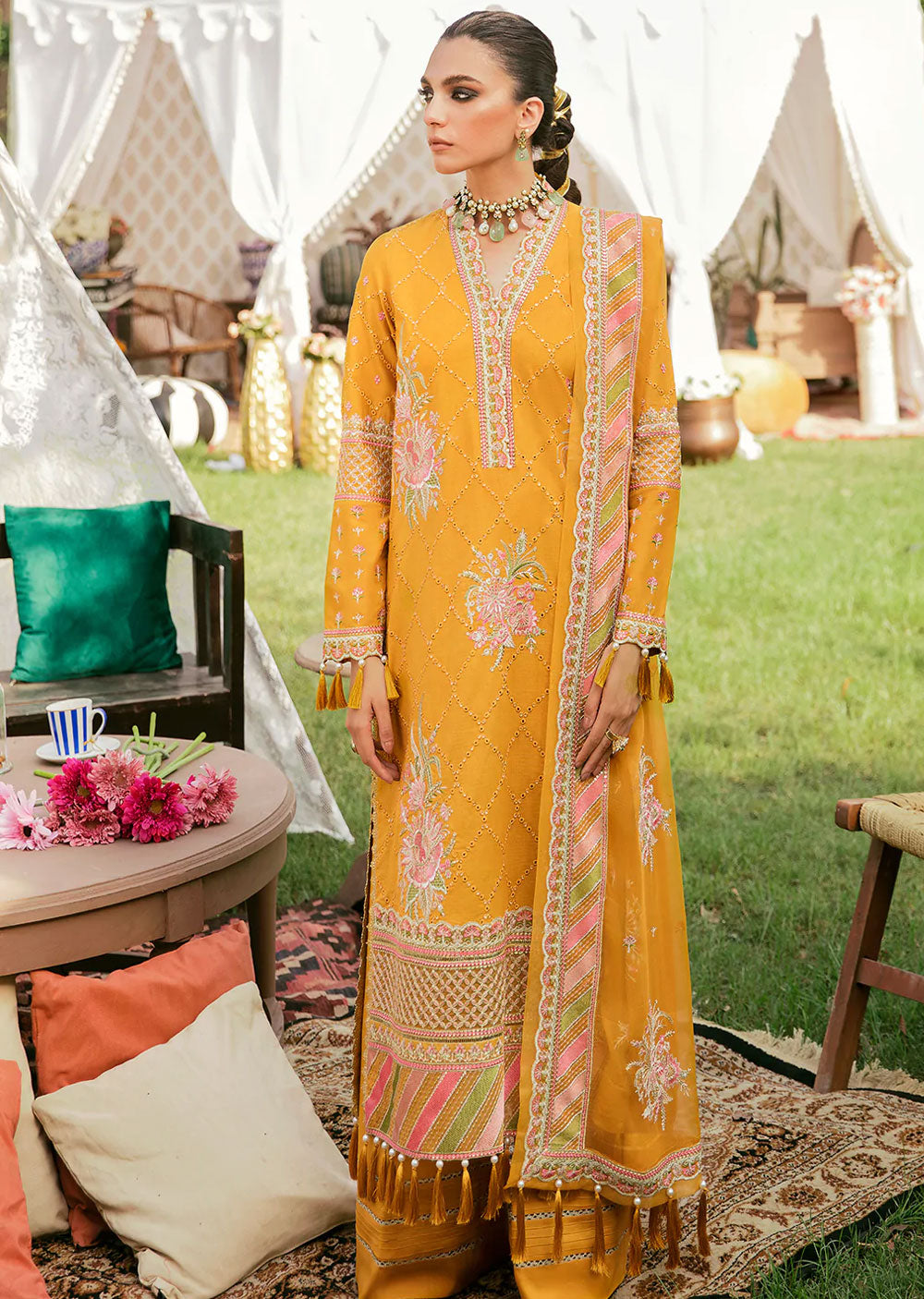 AFZ-06-R - Nuray - Readymade - Gul Bahaar Festive Design by Afrozeh 2022 - Memsaab Online