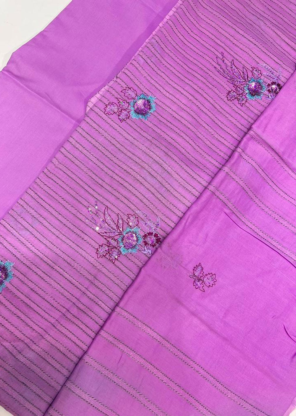 DMR-02 - Purple - Unstitched - Designer Suit - Memsaab Online