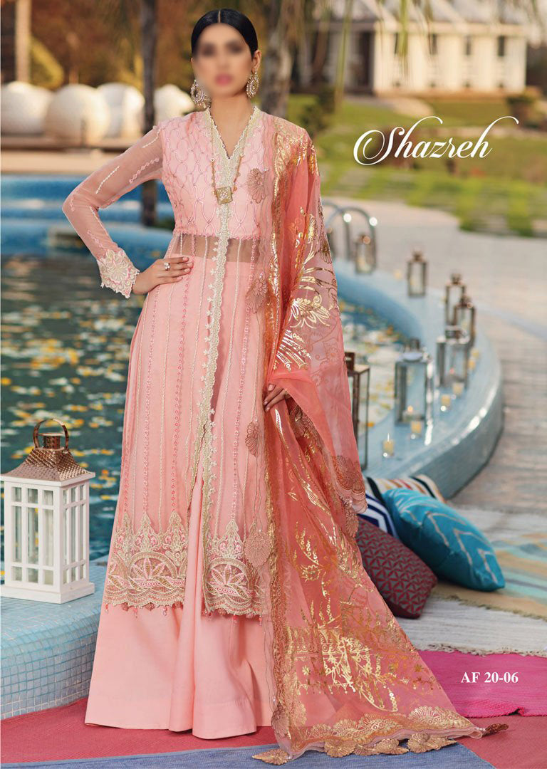 SHAZREH Unstitched Anaya by Kiran Chaudhry Luxury Lawn - Memsaab Online